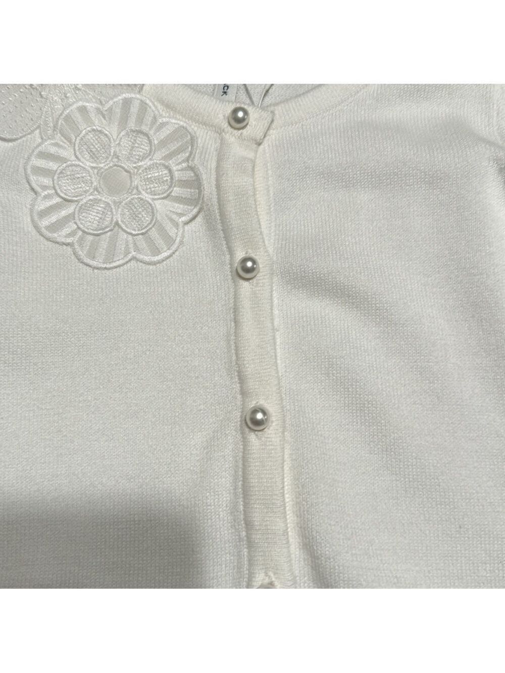 𝅺CROPPED FLOWER APPLIQUE
CARDIGAN - Picture 4 of 4